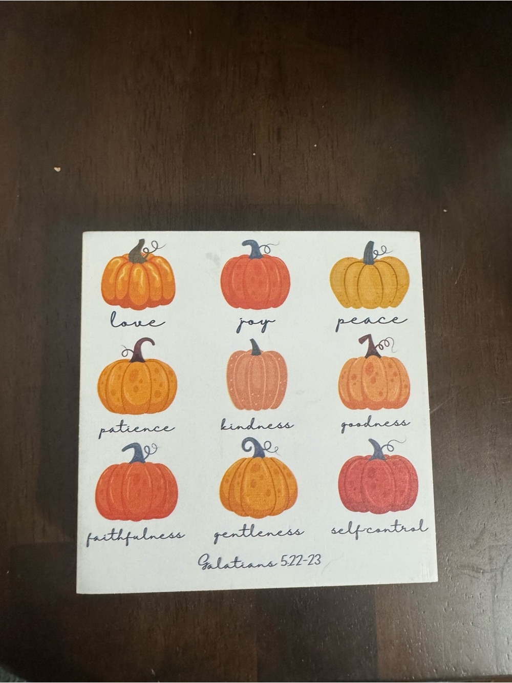 Pumpkin Art Print - Fall Positive Words